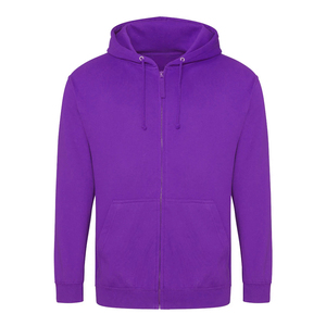 Sweatshirts à capuche zippés unis pour hommes adultes Sweatshirts à capuche respirants pour adultes avec un design et une taille personnalisés - Product Image 4