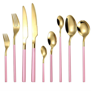 Cadeau Couverts Ensemble de couverts en acier inoxydable miroir avec boîte poignée en résine Ensembles de couverts pour la cuisine et les accessoires de table - Product Image 4