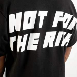 T-shirt basique à grand logo 280 GSM T-shirt surdimensionné avec épaules tombantes T-shirt Streetwear 100% coton avec impression avant et arrière - Product Image 5