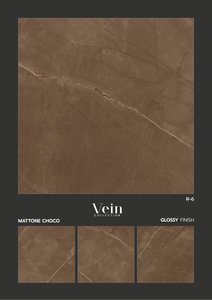 Azulejo de pared de suelo de porcelana esmaltada de mármol moderno Acabado brillante 600X600mm Azulejos antideslizantes y antibacterianos - Product Image 4