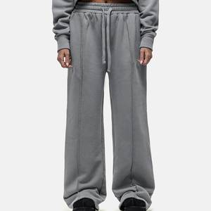 Nuevo Conjunto Deportivo Informal Gris con Logotipo Personalizado, Chándales para Mujer, Ropa Deportiva Transpirable de Estilo Urbano Vintage para Invierno - Product Image 4