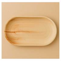 Plateaux ovales durables en feuilles de palmier Areca, biodégradables, compostables, écologiques, jetables pour l'emballage alimentaire, le service à domicile, les bars et les hôtels