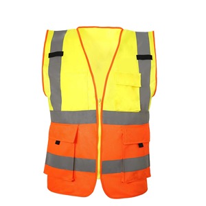 Venta al por mayor Clase 2 Hi Vis Chalecos reflectantes Alta visibilidad Construcción Trabajo Seguridad Ropa LOGO - Product Image 1