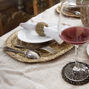 Best Collection 2025 Handmade Seagrass Bohemian Design Eco-Friendly Wedding Decorative Table Plate for Home Kitchen Use - Product Image 3