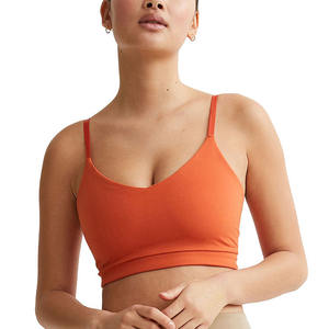Soutien-gorge de sport écologique pour l'entraînement en salle de sport, service OEM, fabrication en usine, vente chaude, bretelles fines réglables - Product Image 1