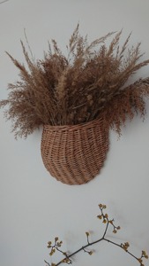 Rustic Farmhouse <b>Hanging</b> <b>Wall</b> Dcor Handmade Animal Shaped Eco-Friendly Storage <b>Baskets</b> Natural Rattan Modern Multifunction - Product Image 6
