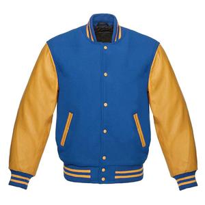 Wholesale Custom Design Varsity Jackets Letterman Jackets with Stand Collar High Street CollegeBaseballjacket for men - Product Image 5