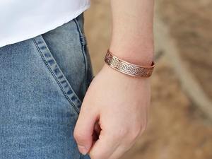 Indian Copper Magnetic Bangle for Man and Women - Product Image 2