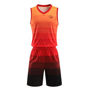 Vêtements de sport dernier modèle uniformes de basket-ball impression personnalisée uniforme de basket-ball de couleur unie - Product Image 1