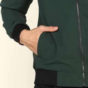Chaqueta Bomber con Capucha, Resistente, Cómoda, Suave, Impermeable, Cortavientos, Ecológica, de Microfibra de Poliéster, para Exteriores, Unisex para Adultos - Product Image 6