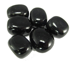 คริสตัลธรรมชาติหินออบซิเดียนหินสีดำแกะสลักด้วยหินอัญมณีอาเกตสำหรับรักษาจักระเรกิ - Product Image 6