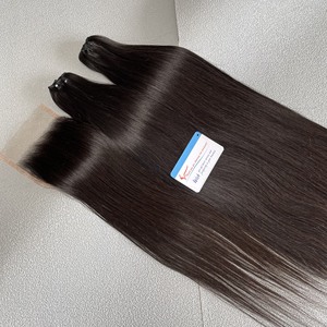 Vente en gros Extensions de cheveux Remy vietnamiennes à double trame Cheveux humains vietnamiens lisses et soyeux d'origine vietnamienne - Product Image 1