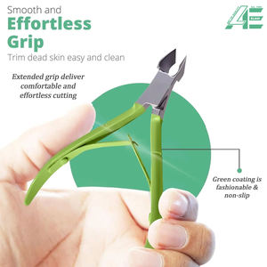 GREEN Coupe-cuticules professionnel pour les doigts Coupe-cuticules en acier inoxydable à ouverture large des mâchoires et lames tranchantes - Product Image 5