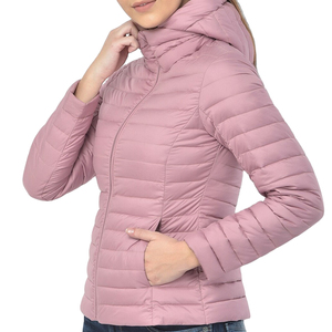2025 nueva llegada ropa de invierno abrigos de plumón transpirable personalizado burbuja mujer chaqueta acolchada con capucha transpirable de alta calidad - Product Image 4