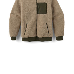 Stylish Warm <b>Sherpa</b> Fleece Hoodie for Men Personalized Custom Prints Cotton Blended Eco-Friendly for Autumn Fashion hoodies - Product Image 4