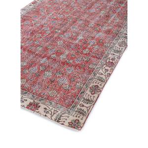 Alfombra de Lana Anudada a Mano Vintage Pae-2043, Grande, con Diseño Floral Rojo y Naranja, para Sala de Estar, Pasillo, Dormitorio de Adolescentes, Rectangular - Product Image 2