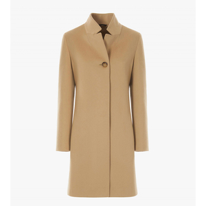 Women Long Vintage Trench Coat Wholesale | Custom OEM Ladies <b>Belted</b> 100% Wool Fashion Trench Coat Autumn Winter Outerwear - Product Image 4