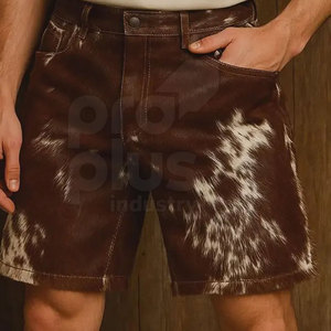 กางเกงขาสั้นหนังวัวแท้ สีพื้น เรียบง่าย สบาย มีสไตล์ คุณภาพพรีเมียม เป็นมิตรกับสิ่งแวดล้อม ระบายอากาศได้ดี ทันสมัย ทนทาน - Product Image 6