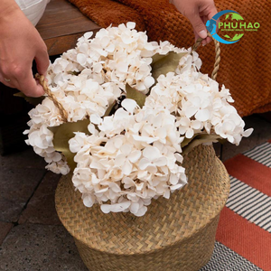 PANIERS DE VENTRE EN GRAINE DE MER Naturels tissés à la main avec poignées Panier en paille écologique pour salon, chambre à coucher et usage extérieur - Product Image 5