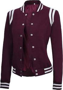 Veste universitaire en satin personnalisable pour femmes, design le plus récent, avec logo brodé, imperméable et respirante - Product Image 6