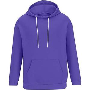 Venta al por mayor sudaderas con capucha personalizadas hombres invierno niños cálido color sólido algodón polar transpirable pulóver cálido hombres sudaderas con capucha - Product Image 2
