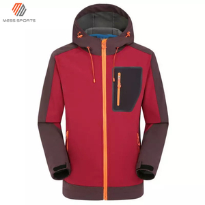 Nouveauté, veste softshell pour homme de haute qualité, logo personnalisé, impression OEM ODM, col long fin, couleur unie, doublure enduite - Product Image 3