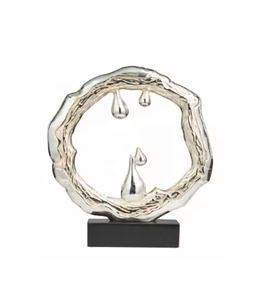 Design rustique métal moderne Sculpture ronde métal créatif maison Table décoration Sculpture décor à la maison accessoires Top tendance - Product Image 3