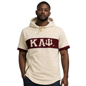 Sudadera con Capucha Kappa Alpha Psi Kream, Talla Real, Felpa Premium, Bordado con el Escudo de Letras Griegas, Estilo Clásico y Elegante - Product Image 1