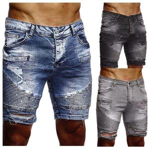 Kivotech personalizado 2025 Casual pantalones cortos de mezclilla personalizados para hombres pantalones cortos de mezclilla personalizados OEM 100% algodón elástico hombres pantalones cortos de verano - Product Image 6