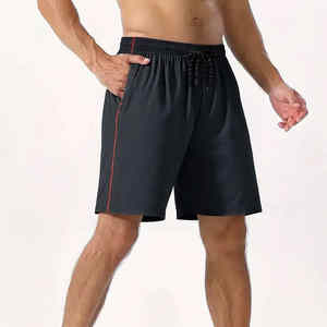 Pantalones cortos deportivos para hombre, transpirables, para gimnasio, correr, fitness, poliéster - Product Image 1