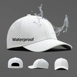 Custom Logo 6 Panel Golf <b>Hat</b> for Outdoor Sports Golf <b>Hat</b> Fashion Cap With Laser Cut Hole Perforated Baseball Cap <b>Waterproof</b> Cap - Product Image 5
