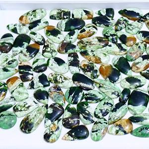 AAA + Top Qualité Naturel Chrome Calcédoine Cabochon De Pierres Précieuses En Vrac Pour La Guérison Bijoux En Gros Cabochon Pierre Précieuse - Product Image 1