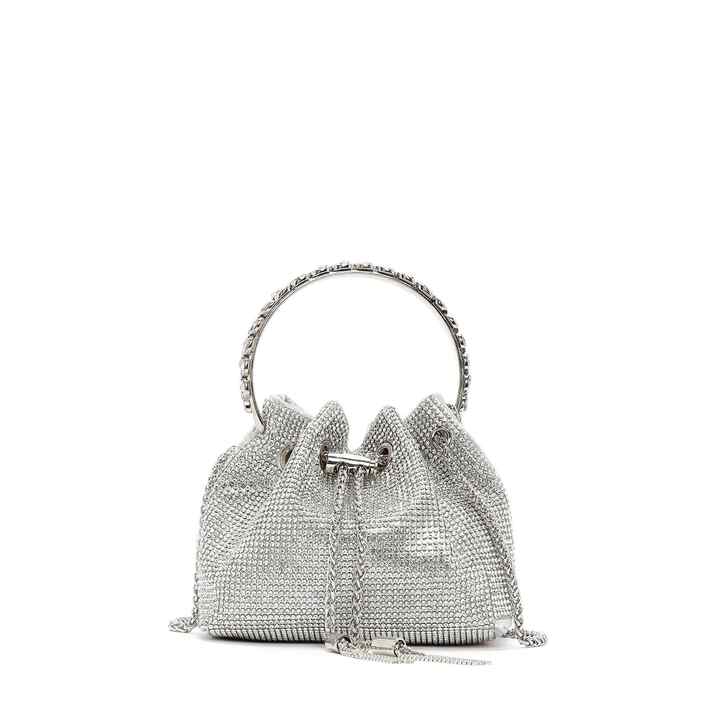 ÇATS Diya Silver Lurex Women's Lurex Evening Dress Bag
