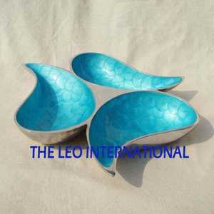 Bol décoratif plaqué or poli brillant en acier inoxydable laiton métal forme ronde bols libres en céramique luxueux - Product Image 6