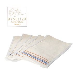 Marque privée personnalisée, mitaines de bain spa d'hôtel de luxe, gants d'exfoliation profonde du corps doux avec logo pour le lavage des mains - Product Image 5