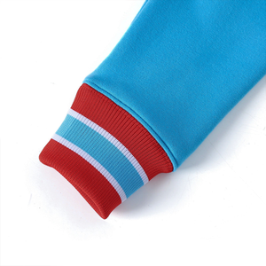 Sudadera con Capucha Unisex de los Hornets de Delaware, Felpa de Chenilla, 100% Algodón Orgánico, Color Azul Invernal con Detalles Rojos, Premium - Product Image 5