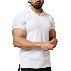 Soldes Usine Polo Homme – T-shirt de Sport Personnalisé à Col Ajusté, Coupe Slim, Uni, Idéal pour l'Été et la Course à Pied - Product Image 1