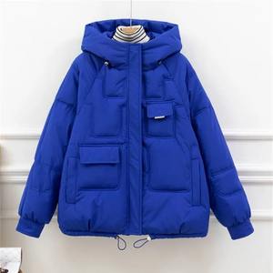 Parka de invierno para mujer con estilo, elegante chaqueta de nieve acolchada de algodón con cuello levantado, cinturón, bolsillo, cierre de cremallera, abrigo grueso y cálido - Product Image 5