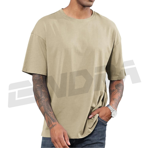 T-shirt à manches courtes et à épaules tombantes pour homme, haut décontracté à coupe ample, streetwear léger, t-shirt uni à demi-manches, design personnalisé - Product Image 2