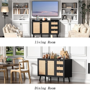 ตู้หวายพร้อมที่เก็บของเฟอร์นิเจอร์ห้องรับแขกระดับพรีเมียมทำจากเวียดนามและได้มาตรฐานสหภาพยุโรปทั้งหมด - Product Image 5