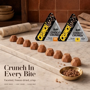 KisKis Snack Croccante e Leggero per la Scrivania, Ricompensa per l'Ufficio, Cioccolato Fondente Premium Liofilizzato con Nocciole - Product Image 2