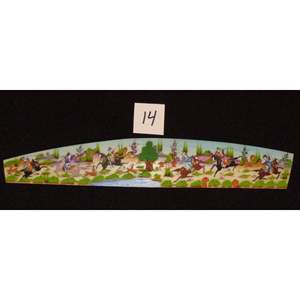 Miniature d'art mural persan sur os, peinture d'art fine faite à la main, prête pour la décoration de la maison, 9 X 2 Abcpm0167 - Product Image 1
