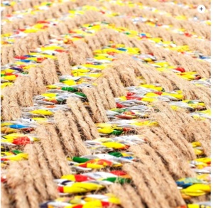 กล่องเก็บเส้นใยหวายทำมือแบบมีฝาปิดและกล่องเก็บขาเหล็ก - Product Image 5