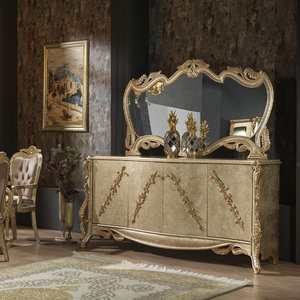 Conjunto de sofás de tela para sala de estar, Set de sofás clásicos de oro real y antiguo, mobiliario de fábrica, venta al por mayor - Product Image 3