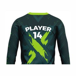 Camiseta de voleibol de manga larga de poliéster al por mayor, diseño impreso sublimado, excelente visibilidad, mangas largas cómodas - Product Image 6