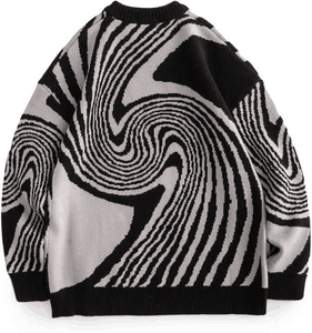 Respirant hommes chandails couleur unie col rond à manches longues tricoté mâle pull hiver mode nouveau chaud hommes chandails pour hommes - Product Image 5