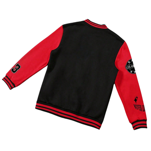 Vestes universitaires personnalisées OEM fabriquées avec des manches en laine 100% et en cuir véritable avec des vestes de baseball personnalisées brodées de chenille - Product Image 2