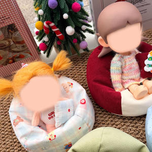 โซฟาขี้เกียจสำหรับตุ๊กตา, อุปกรณ์ประกอบฉากถ่ายภาพสำหรับฟิกเกอร์ BJD, ของเล่นรถยนต์น่ารักเรียบง่าย, โซฟาขี้เกียจสำหรับตุ๊กตา, โซฟาสำหรับตุ๊กตาแบบประกอบ - Product Image 3