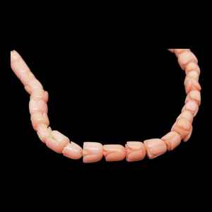 Cuentas de tulipán talladas en Coral, componentes de piedras preciosas naturales para hacer joyas, collar, pulsera, diseño de Boutique directo de Jaipur - Product Image 3