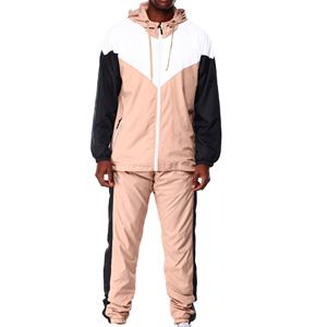 Ensemble de survêtements de jogging coupe-vent en nylon nouveau style personnalisé Survêtement surdimensionné imperméable de couleur pour hommes 2026 - Product Image 1
